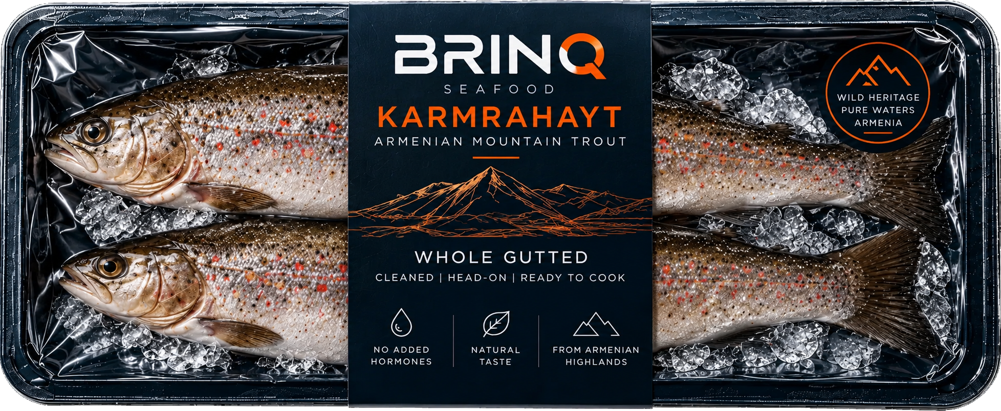 BRINQ Whole Mountain Trout (Karmrakhayt) Skin-Pack Tray